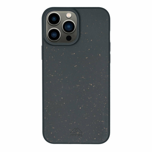 Biodegradable Personalized Phone Case - Black  100% Biodegradable, 100% Compostable, Plant-Based, Made out of wheat straw and PBAT Bioplastic (made in SGS certified non-toxic production), Attractive modern look and style, Wireless Charging and Mag Safe Compatible, Quick snap on/off, Full phone encasing, above screen lip, Access to all ports, controls and sensors, Non-slippery, and scratch-resistant, Water repellant, Nice natural, but modern look, Made in Europe.